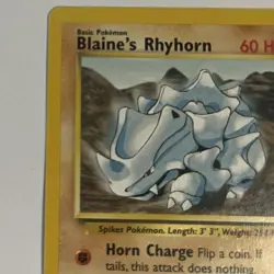 Blaine's Rhyhorn 65/132 Gym Challenge Regular-LP - Image 3