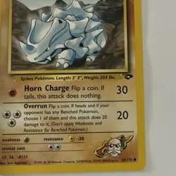 Blaine's Rhyhorn 65/132 Gym Challenge Regular-LP - Image 5