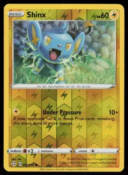 Shinx 031/072 Common Shining Fates Pokemon Reverse Holo Lightly Played - Image 1