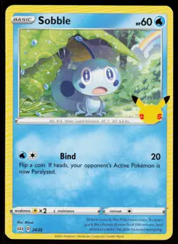 Sobble 024/025 Promo McDonald's 25th Anniversary Promos Pokemon Near Mint - Image 1