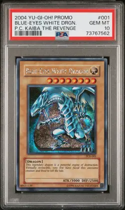 2004 Yu-GI-Oh Blue-Eyes White Dragon PSA 10 PCK-001 Power Of Chaos Kaiba Revenge - Image 1