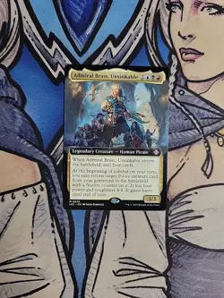 1x Admiral Brass, Unsinkable Extended Art - NM/M LCC MTG Magic - Image 1