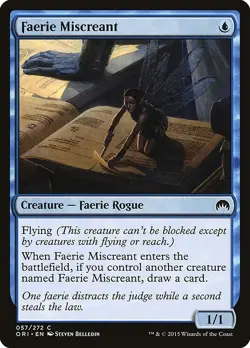 Faerie Miscreant *PLAYSET* 4x MtG Magic Origins SP/NM - Image 1
