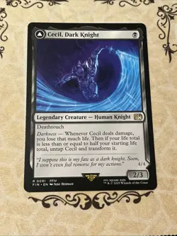 Cecil Dark Knight Regular Rare Final Fantasy Fin MTG Magic the Gathering Card - Image 1