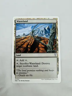 Magic The Gathering MTG - Wasteland (White Border) - MB2 Mystery Booster 2 - Image 1