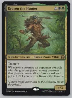 MTG - FOIL Kraven the Hunter - Marvel's Spider-Man (SPM) -E497 - Image 1