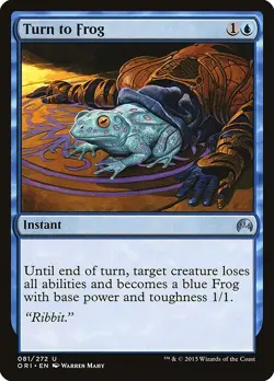 Turn to Frog 1x MtG Magic Origins SP/NM - Image 1