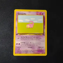 Slowpoke 55/62 Fossil 1st Edition Common Pokemon TCG NM - Image 1