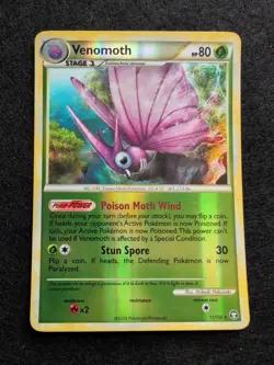 Venomoth - 11/102 - Reverse Holo - HS Triumphant Pokemon TCG - Image 1