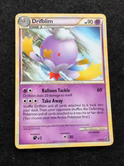 Pokemon TCG HGSS Undaunted Drifblim Rare 12/90 - Image 1