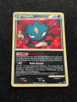 Pokemon TCG Weavile Undaunted 25/90 Regular Rare - Image 1