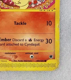 Cyndaquil 105/165 DMG Expedition Base Set E Series Pokemon TCG - Image 5