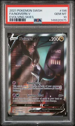 Pokemon Noivern V Evolving Skies Full Alt Art 196/203 PSA 10 Gem Mint - Image 1