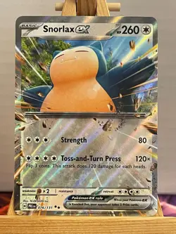 Relaxo EX 076/131 Prismatische Entwicklungen Englisch NM Pokemon - Image 1