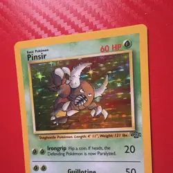 Pokemon Pinsir 9/64 Jungle Holo Rare 60 HP Unlimited English - Image 2