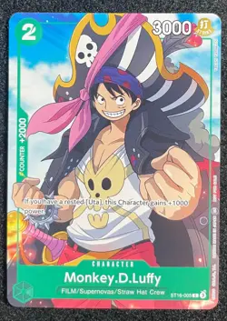 Monkey.D.Luffy • ST16-005 Alt Art Welcome Pack Vol. 2 One Piece TCG NM - Image 1
