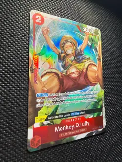 Monkey D. Luffy OP06-013 Alt Art - Wings of the Captain - One Piece English NM - Image 3