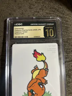 CGC Pristine 10 2025 Pokemon TCG Taruka Charmander Picture Card JP 6119565072 - Image 2