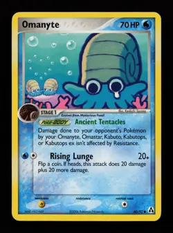 Omanyte 60/92 Common Legend Maker Pokemon Cards - Image 1