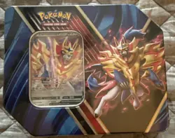 Pokemon TCG 2020 Legends of Galar Tin Factory‑Sealed – Featuring Zacian V - Image 1