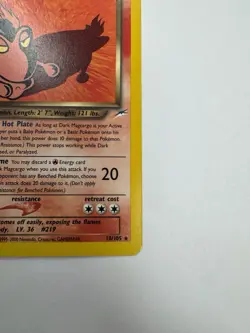 Pokemon Dark Magcargo 18/105 Neo Destiny Rare Unlimited Stage 1 60 HP English - Image 4