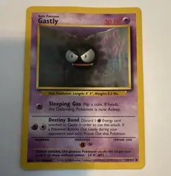 The Pokemon Company Gastly 050/102 Base Set 1999 Common Regular 30 HP Unlimited - Image 1