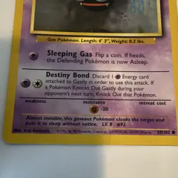 The Pokemon Company Gastly 050/102 Base Set 1999 Common Regular 30 HP Unlimited - Image 2