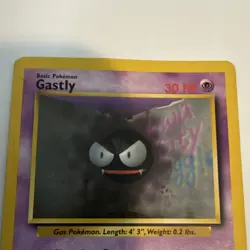 The Pokemon Company Gastly 050/102 Base Set 1999 Common Regular 30 HP Unlimited - Image 3