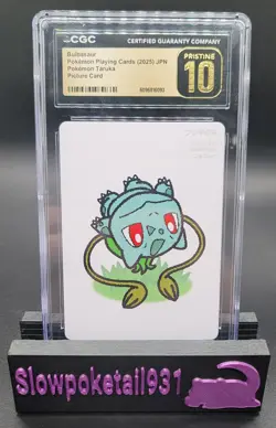 Bulbasaur Taruka Japanese Picture Card CGC Pristine 10 - Image 1