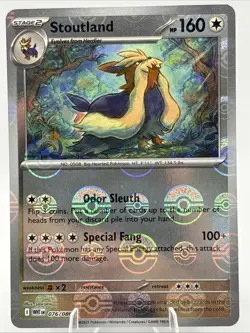Pokemon TCG - Stoutland - 076/086 - Poke Ball Pattern White Flare - Image 1