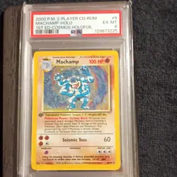 Pokemon Machamp 008/102 Deck Exclusives 1st Edition Holo Rare PSA 6 100HP - Image 1