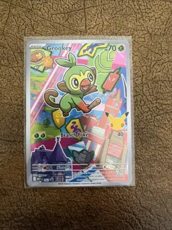 Pokemon First Partner Series 2 Grookey 052 Illustration Collection Promo NM - Image 1