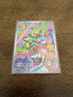 Pokemon First Partner Series 2 Grookey 052 Illustration Collection Promo NM - Image 2