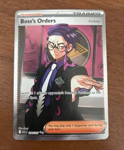 Pokemon Company Boss's Orders Corbeau 256/217 Ascended Heroes Secret Rare - Image 1