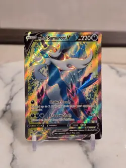 Pokemon TCG Hisuian Samurott V (Full Art) 176/189 Swsh10:Astral Radiance Holo LP - Image 1