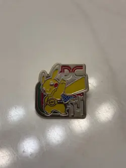 Pokemon Collectors Pin Pikachu Pokemon Metal Enamel 2014 DC World Championship - Image 1