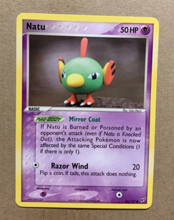 Natu 66/107 EX Deoxys - Common Pokemon Card - NM/Mint - Image 1