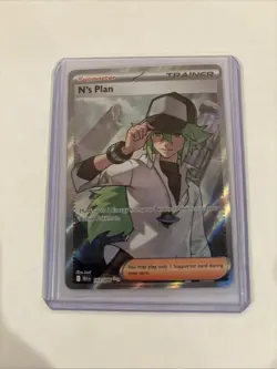 N’s Plan 163/086 ULTRA RARE FULL ART Pokemon S&V BLACK BOLT ENGLISH - Image 1