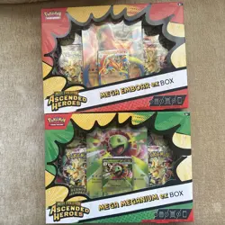 Pokemon Ascended Heroes Mega Emboar ex & Mega Meganium ex Box - Image 1