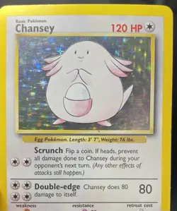 Chansey 3/102 1999 Pokemon Base Set Holo Unlimited - Image 4