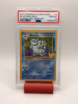 Blastoise 2/102 Celebrations: Classic Collection Holo - PSA 10 - GEM MINT - Image 1
