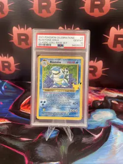 Pokemon PSA 10 GEM MINT Celebrations Blastoise 2/102 Classic Collection Holo - Image 1