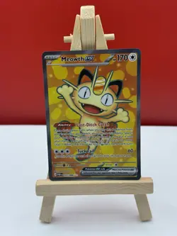 MEOWTH EX ULTRA RARE POKEMON HOLO PERFECT ORDER 107/88 NM - Image 1