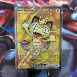 Meowth Ex 107/88 Ultra Rare Full Art NM/M Perfect Order Pokemon Card - Image 1