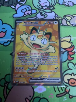 Pokemon Perfect Order Meowth EX 107/88 Full Art Ultra Rare NM - Image 1