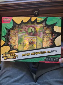 Pokemon TCG: Mega Evolution—Ascended Heroes Mega Meganium EX Box Sealed - Image 1