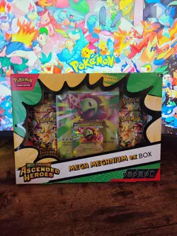 Pokemon TCG Mega Evolution - Ascended Heroes - Mega Meganium Ex Box Sealed - Image 1