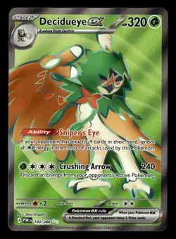 Decidueye ex 100/088 Ultra Rare Perfect Order Pokemon Card - Image 2