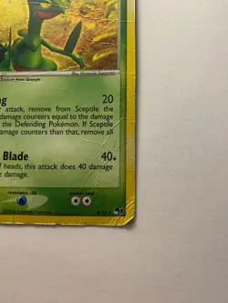 Sceptile 4/17 RARE HOLO POP Series 1 Pokemon Damaged - Image 3