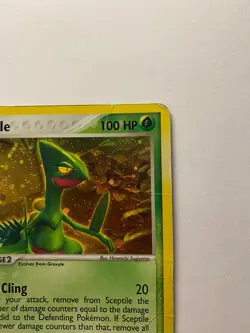 Sceptile 4/17 RARE HOLO POP Series 1 Pokemon Damaged - Image 4